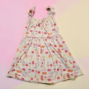 YUMMY DRESS With Popsicles Patterned All Over Sleeveless Dress. Size 5.